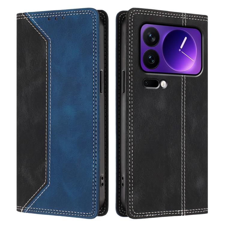For Xiaomi 17 Pro Skin Feel Two-tone RFID Blocking Vegan Leather Phone Case