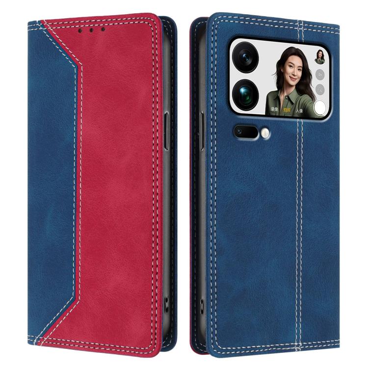 For Xiaomi 17 Pro Max Skin Feel Two-tone RFID Blocking Vegan Leather Phone Case