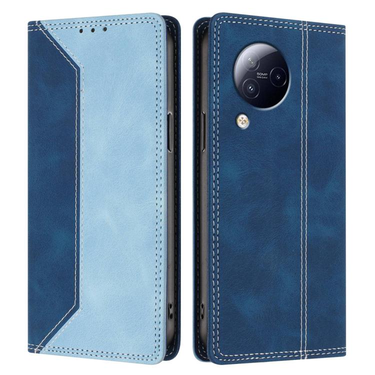 For Xiaomi Civi 3 Skin Feel Two-tone RFID Blocking Vegan Leather Phone Case