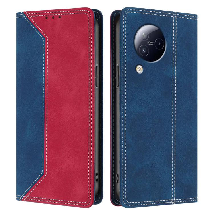 For Xiaomi Civi 3 Skin Feel Two-tone RFID Blocking Vegan Leather Phone Case