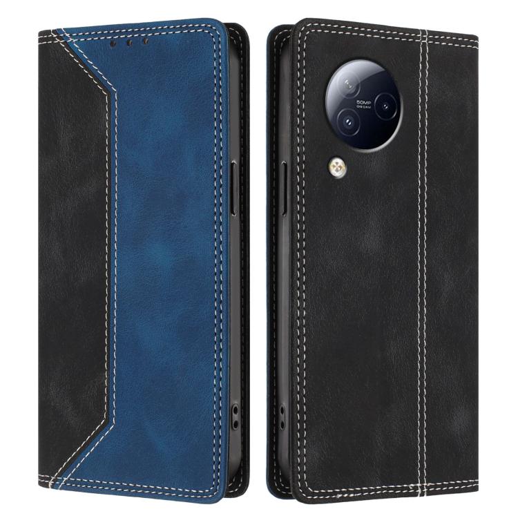 For Xiaomi Civi 3 Skin Feel Two-tone RFID Blocking Vegan Leather Phone Case