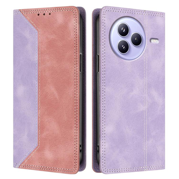 For Xiaomi Civi 5 Pro Skin Feel Two-tone RFID Blocking Vegan Leather Phone Case