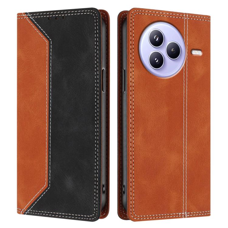 For Xiaomi Civi 5 Pro Skin Feel Two-tone RFID Blocking Vegan Leather Phone Case