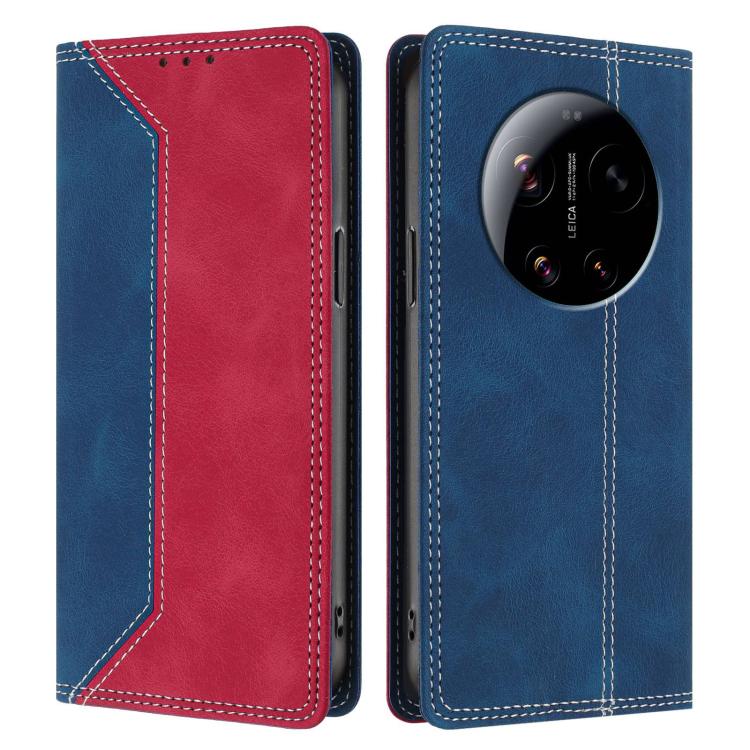 For Xiaomi 17 Ultra Skin Feel Two-tone RFID Blocking Vegan Leather Phone Case