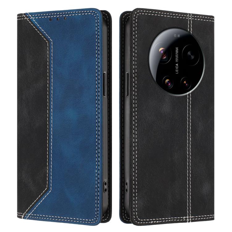 For Xiaomi 17 Ultra Skin Feel Two-tone RFID Blocking Vegan Leather Phone Case