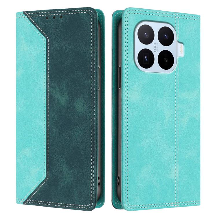 For Xiaomi 17T 5G Skin Feel Two-tone RFID Blocking Vegan Leather Phone Case