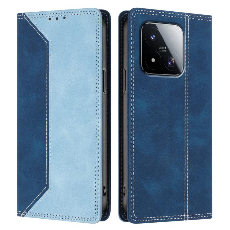 For Xiaomi 17 Max Skin Feel Two-tone RFID Blocking Vegan Leather Phone Case