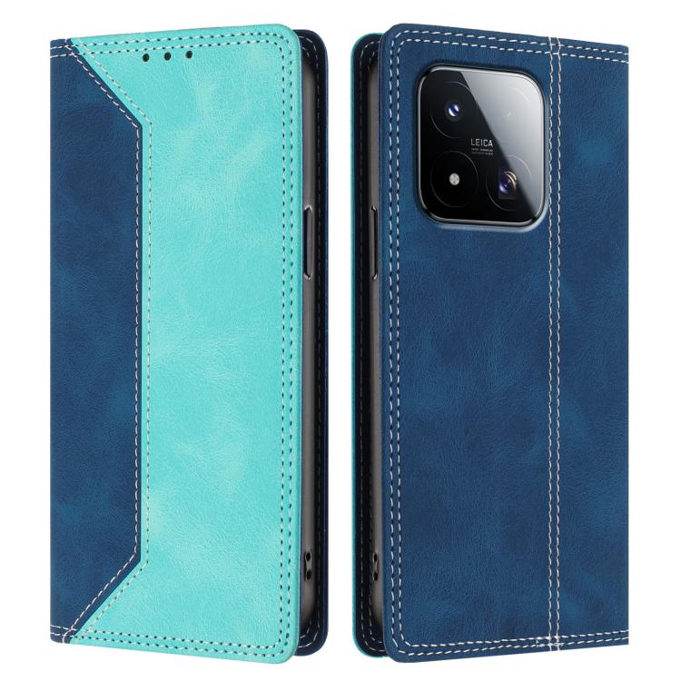 For Xiaomi 17 Max Skin Feel Two-tone RFID Blocking Vegan Leather Phone Case