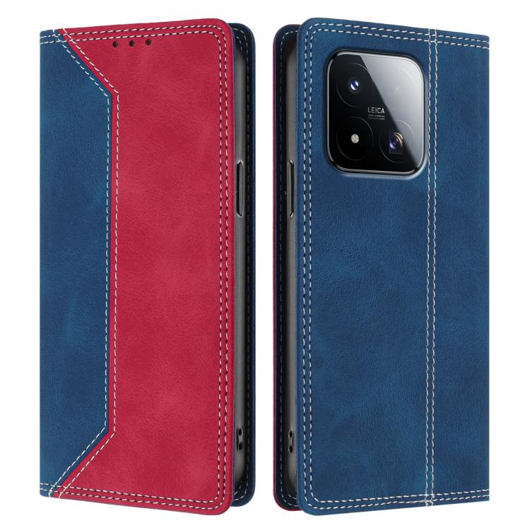 For Xiaomi 17 Max Skin Feel Two-tone RFID Blocking Vegan Leather Phone Case