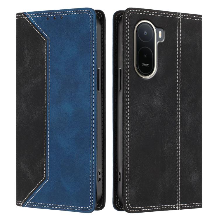 For Redmi A7 Pro 4G / 5G 171mm Skin Feel Two-tone RFID Blocking Vegan Leather Phone Case
