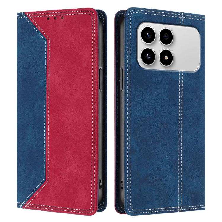 For Redmi K90 / Poco F8 Pro Skin Feel Two-tone RFID Blocking Vegan Leather Phone Case