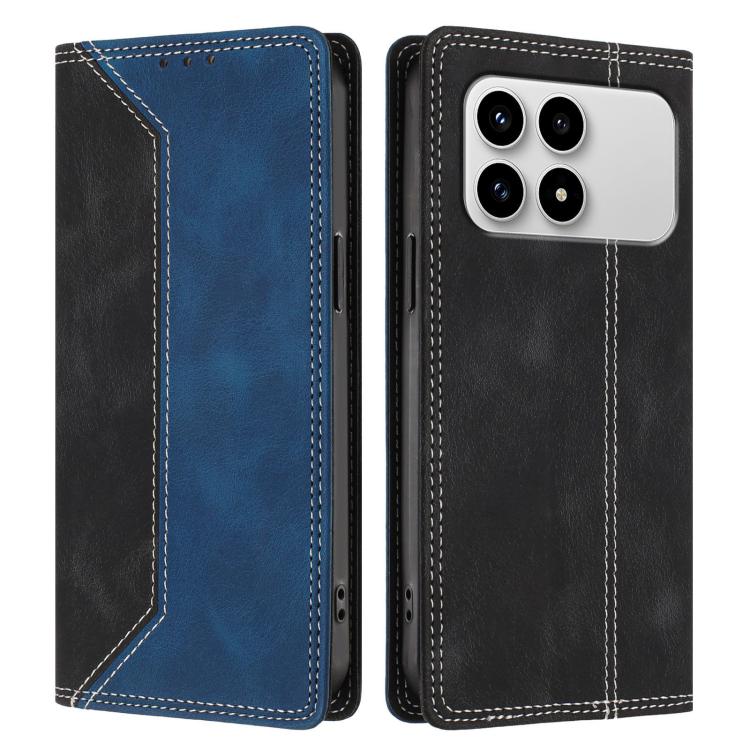 For Redmi K90 / Poco F8 Pro Skin Feel Two-tone RFID Blocking Vegan Leather Phone Case