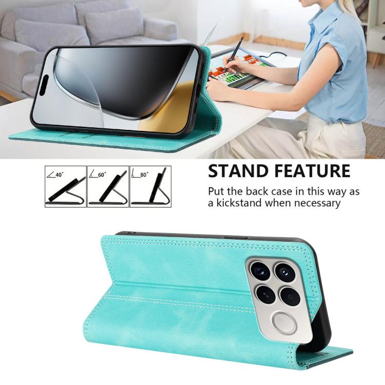 For Redmi K90 Pro Max / Poco F8 Ultra Skin Feel Two-tone RFID Blocking Vegan Leather Phone Case