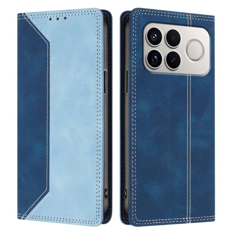 For Redmi K90 Pro Max / Poco F8 Ultra Skin Feel Two-tone RFID Blocking Vegan Leather Phone Case