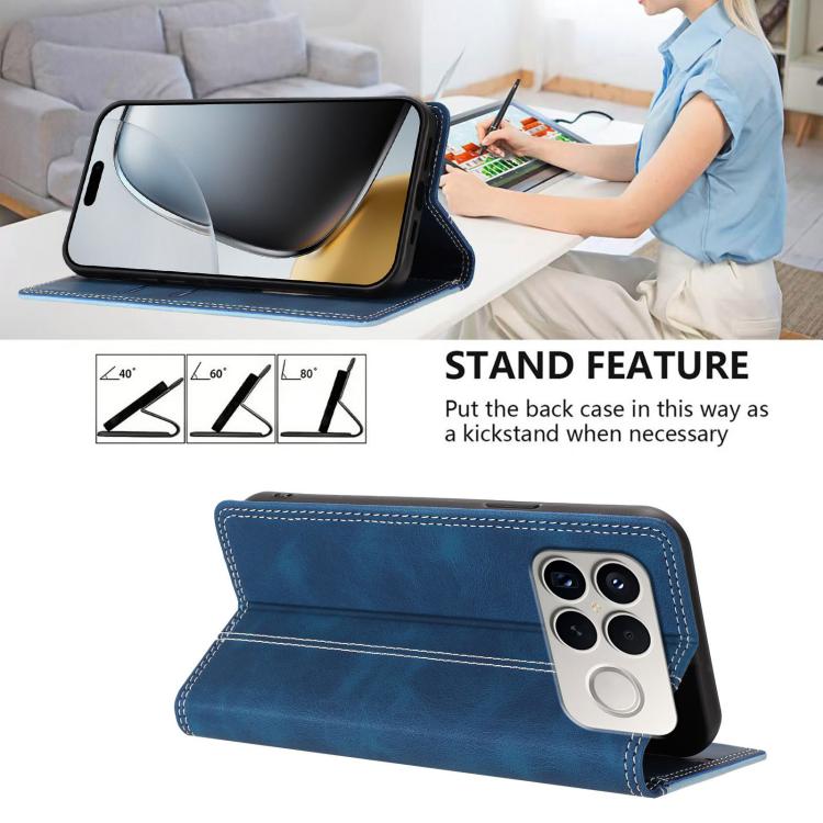 For Redmi K90 Pro Max / Poco F8 Ultra Skin Feel Two-tone RFID Blocking Vegan Leather Phone Case