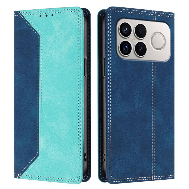 For Redmi K90 Pro Max / Poco F8 Ultra Skin Feel Two-tone RFID Blocking Vegan Leather Phone Case