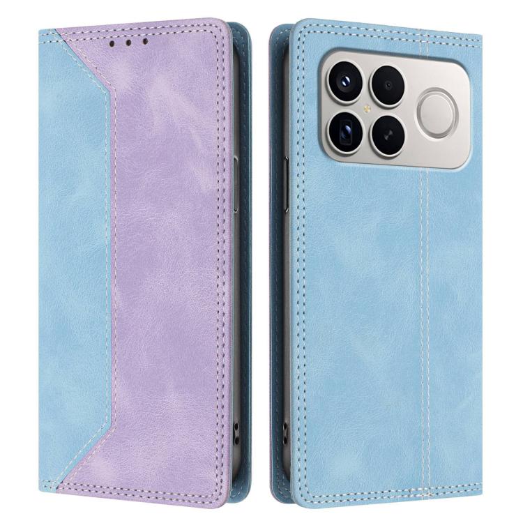 For Redmi K90 Pro Max / Poco F8 Ultra Skin Feel Two-tone RFID Blocking Vegan Leather Phone Case