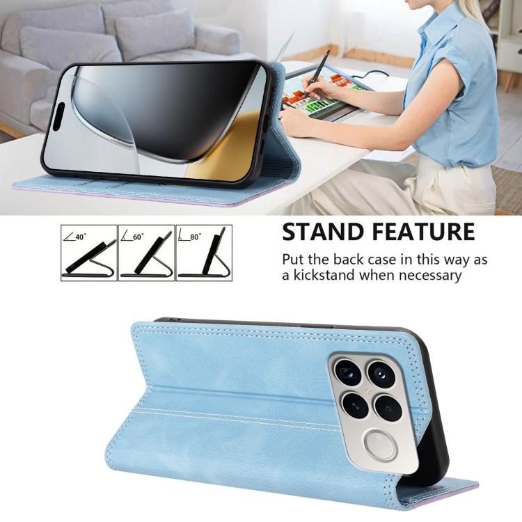 For Redmi K90 Pro Max / Poco F8 Ultra Skin Feel Two-tone RFID Blocking Vegan Leather Phone Case