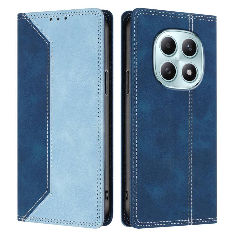 For Redmi Note 15 4G / 5G Global 164mm Skin Feel Two-tone RFID Blocking Vegan Leather Phone Case