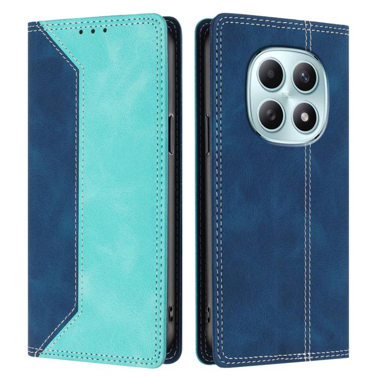 For Redmi Note 15 4G / 5G Global 164mm Skin Feel Two-tone RFID Blocking Vegan Leather Phone Case