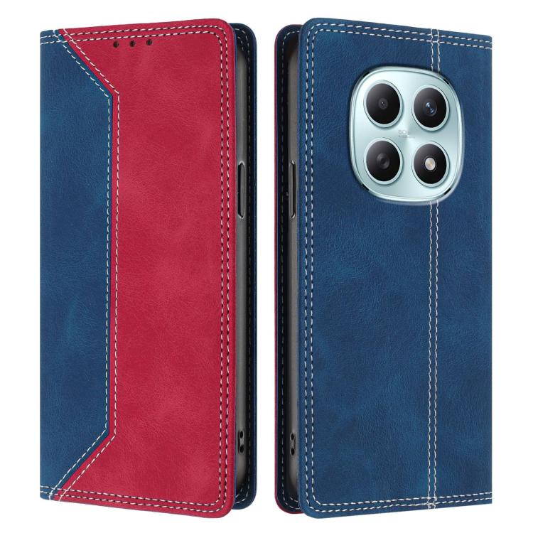 For Redmi Note 15 4G / 5G Global 164mm Skin Feel Two-tone RFID Blocking Vegan Leather Phone Case