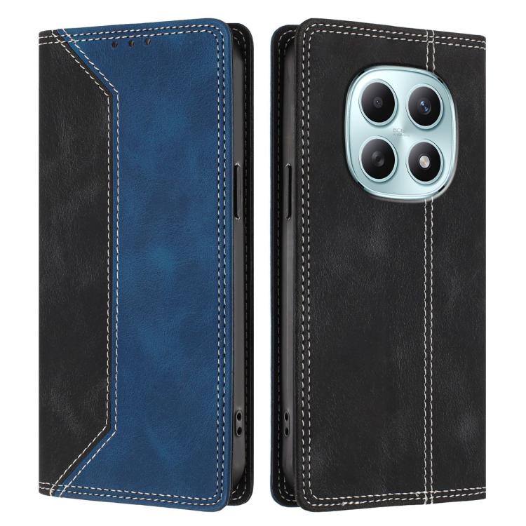 For Redmi Note 15 4G / 5G Global 164mm Skin Feel Two-tone RFID Blocking Vegan Leather Phone Case