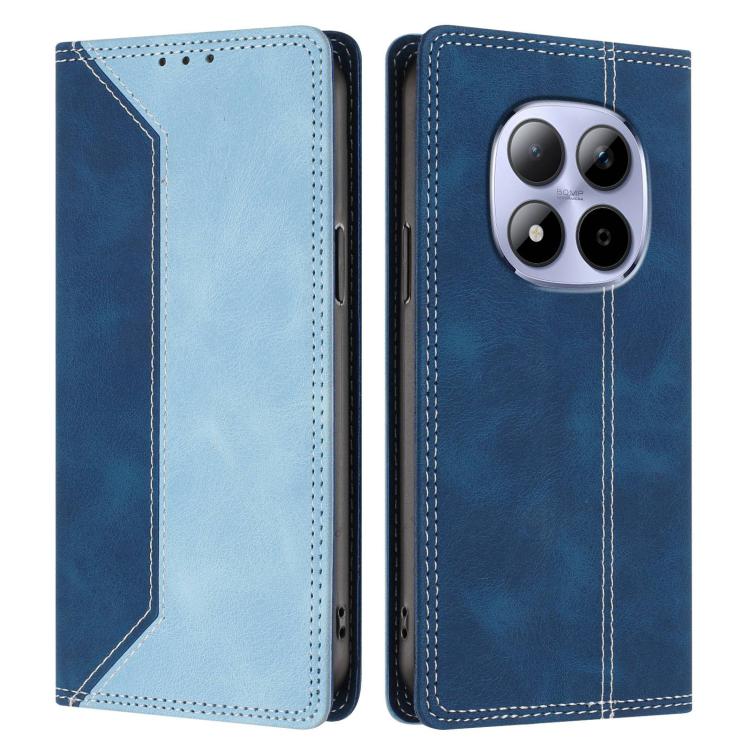For Redmi Note 15 Pro 5G Global 163.6mm Skin Feel Two-tone RFID Blocking Vegan Leather Phone Case