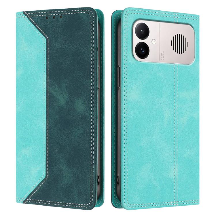 For Redmi K90 Max 5G Skin Feel Two-tone RFID Blocking Vegan Leather Phone Case
