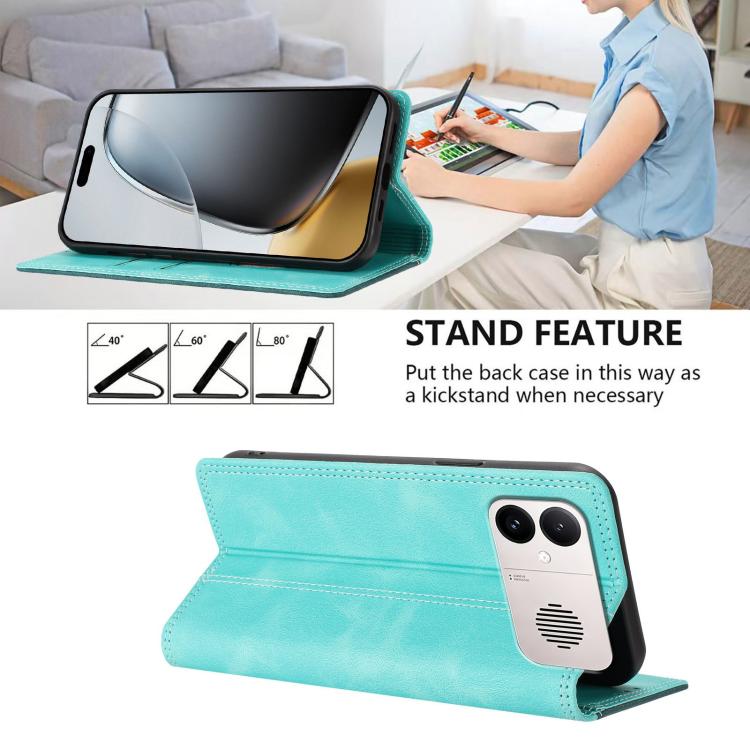 For Redmi K90 Max 5G Skin Feel Two-tone RFID Blocking Vegan Leather Phone Case