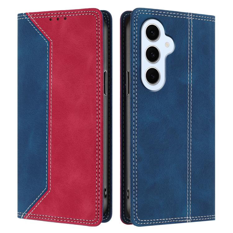 For Galaxy S26 FE 5G Skin Feel Two-tone RFID Blocking Vegan Leather Phone Case