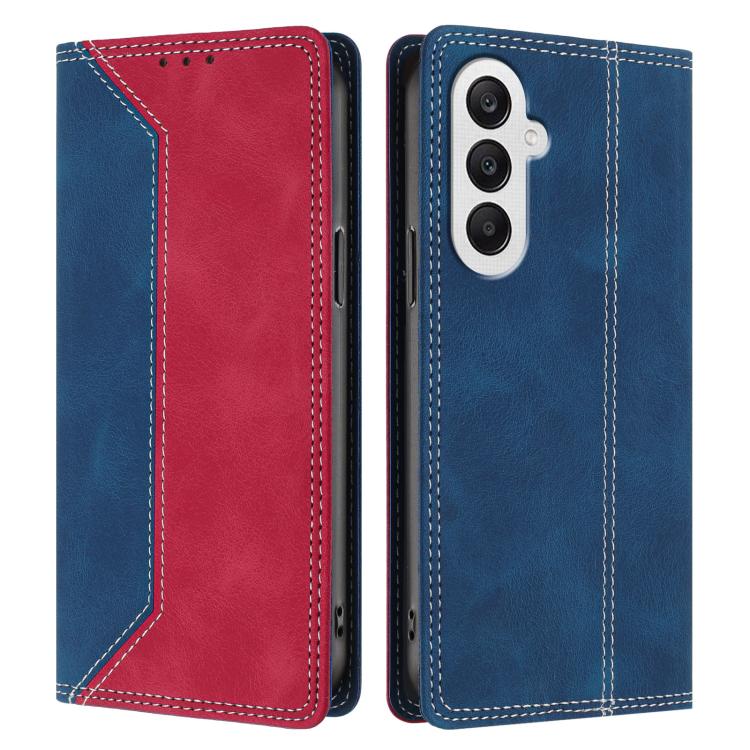 For Galaxy A25 5G Skin Feel Two-tone RFID Blocking Vegan Leather Phone Case