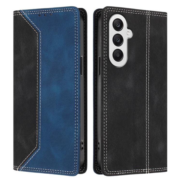 For Galaxy A25 5G Skin Feel Two-tone RFID Blocking Vegan Leather Phone Case