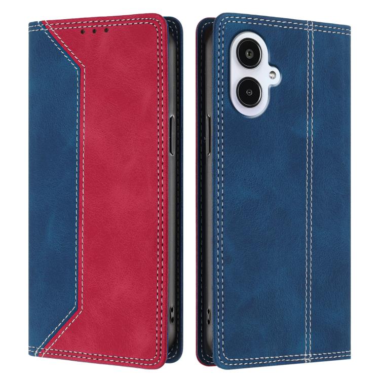 For Galaxy A25e / A25 Jan Skin Feel Two-tone RFID Blocking Vegan Leather Phone Case