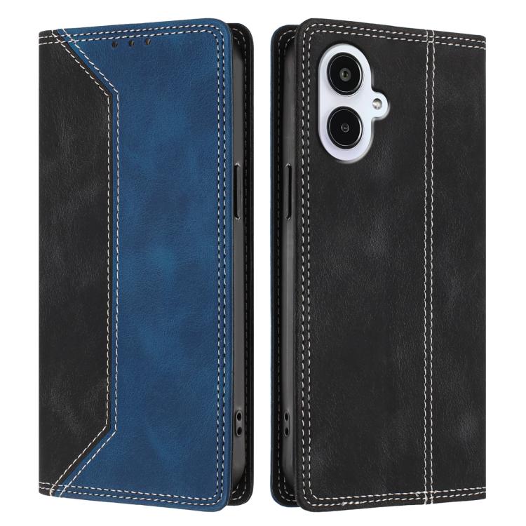 For Galaxy A25e / A25 Jan Skin Feel Two-tone RFID Blocking Vegan Leather Phone Case