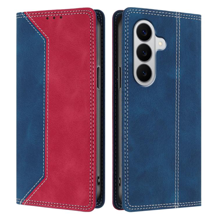 For Galaxy A27 5G Skin Feel Two-tone RFID Blocking Vegan Leather Phone Case