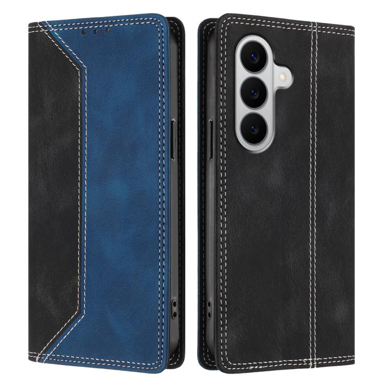 For Galaxy A27 5G Skin Feel Two-tone RFID Blocking Vegan Leather Phone Case