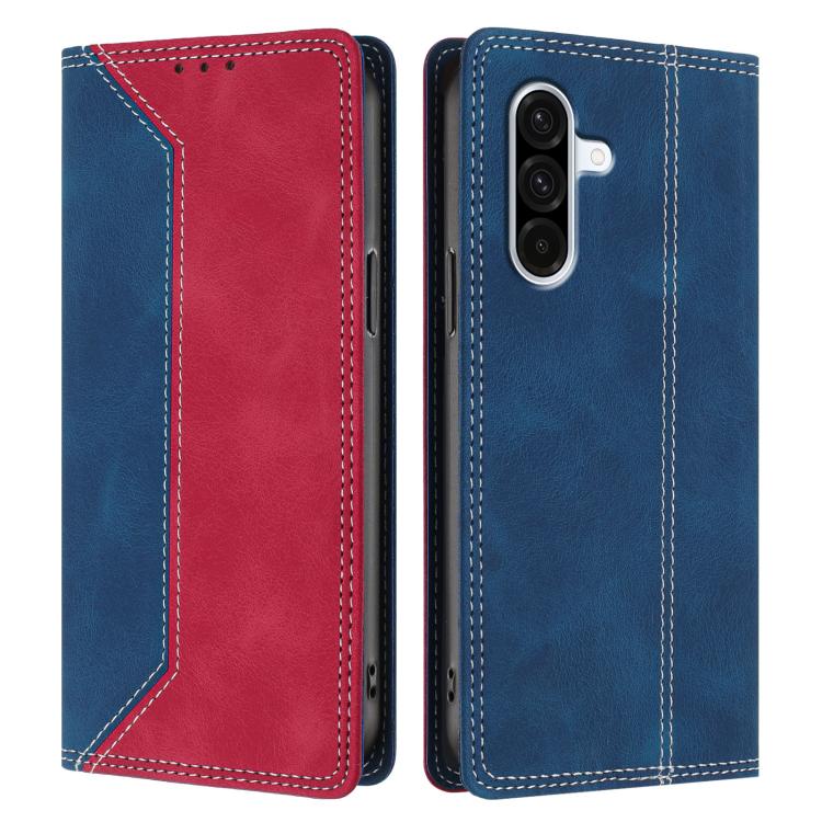 For Galaxy A36 5G Skin Feel Two-tone RFID Blocking Vegan Leather Phone Case