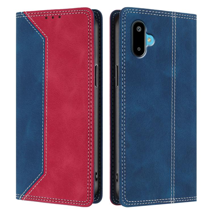 For Galaxy F06 / M06 5G Skin Feel Two-tone RFID Blocking Vegan Leather Phone Case