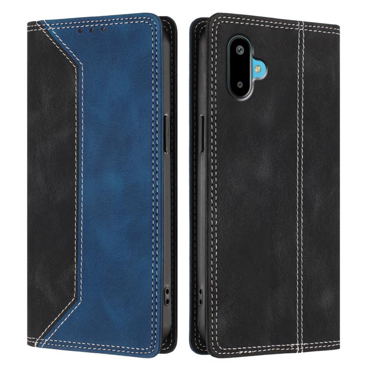 For Galaxy F06 / M06 5G Skin Feel Two-tone RFID Blocking Vegan Leather Phone Case