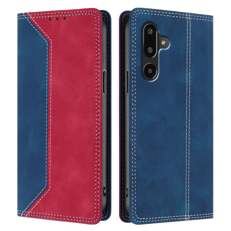 For Galaxy F16 / M16 5G Skin Feel Two-tone RFID Blocking Vegan Leather Phone Case