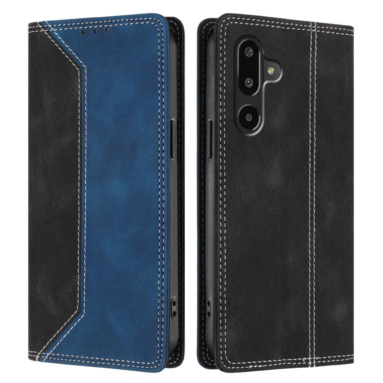 For Galaxy F16 / M16 5G Skin Feel Two-tone RFID Blocking Vegan Leather Phone Case