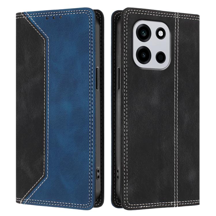 For OnePlus Turbo 6 / Turbo 6V Skin Feel Two-tone RFID Blocking Vegan Leather Phone Case