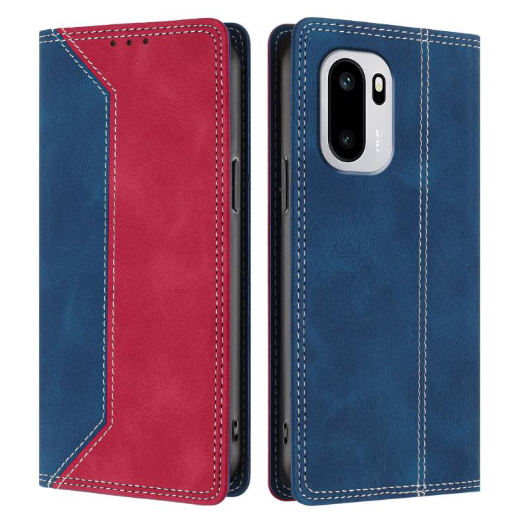 For OnePlus 15R Skin Feel Two-tone RFID Blocking Vegan Leather Phone Case