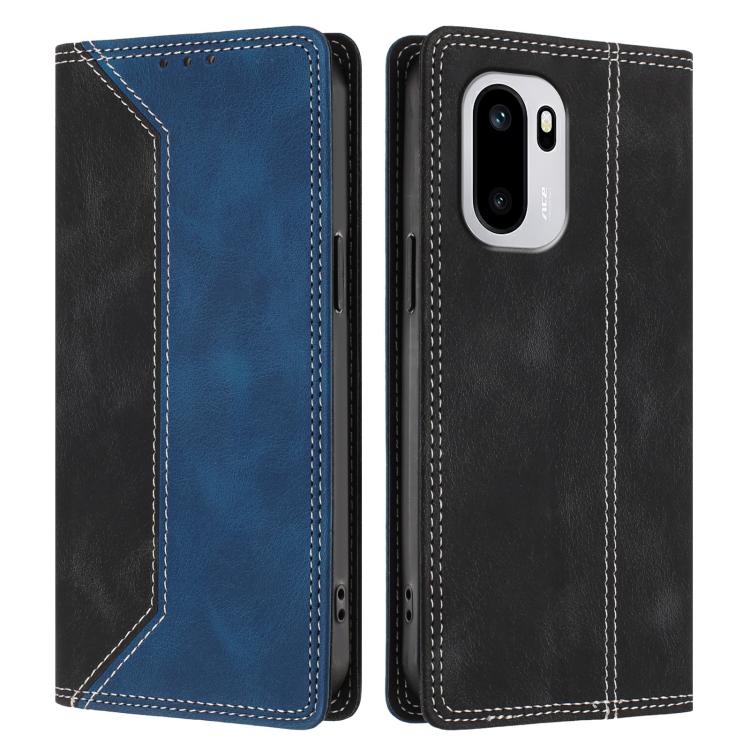 For OnePlus 15R Skin Feel Two-tone RFID Blocking Vegan Leather Phone Case