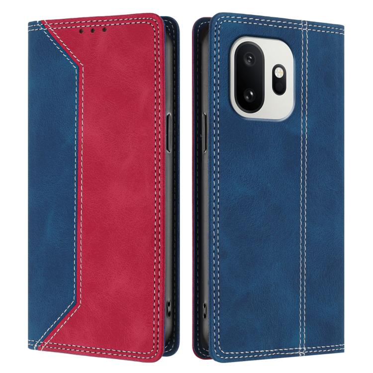 For OnePlus 15T Skin Feel Two-tone RFID Blocking Vegan Leather Phone Case
