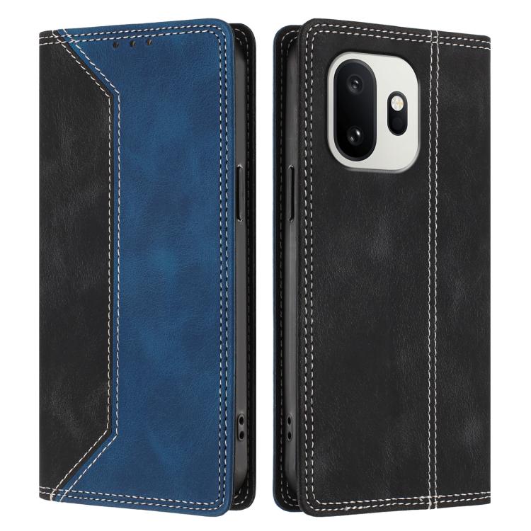 For OnePlus 15T Skin Feel Two-tone RFID Blocking Vegan Leather Phone Case