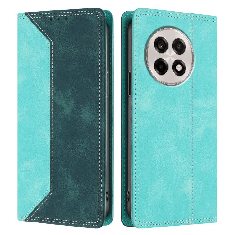 For OnePlus Ace 5 / Ace 5 Pro / 13R 5G Skin Feel Two-tone RFID Blocking Vegan Leather Phone Case