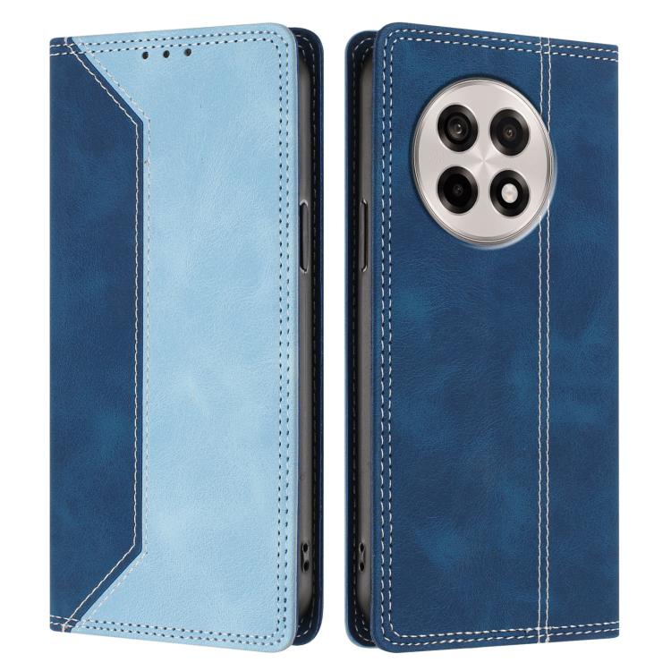 For OnePlus Ace 5 / Ace 5 Pro / 13R 5G Skin Feel Two-tone RFID Blocking Vegan Leather Phone Case