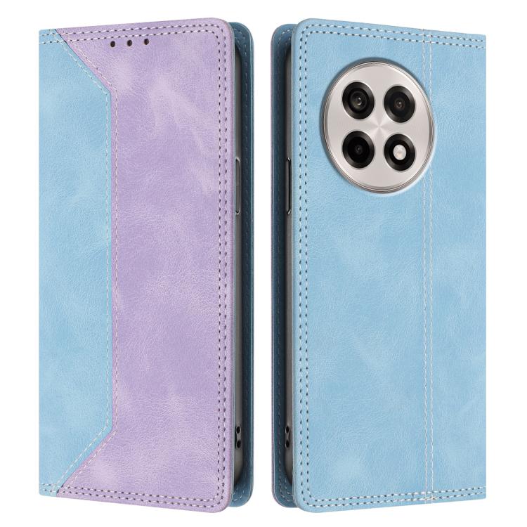 For OnePlus Ace 5 / Ace 5 Pro / 13R 5G Skin Feel Two-tone RFID Blocking Vegan Leather Phone Case