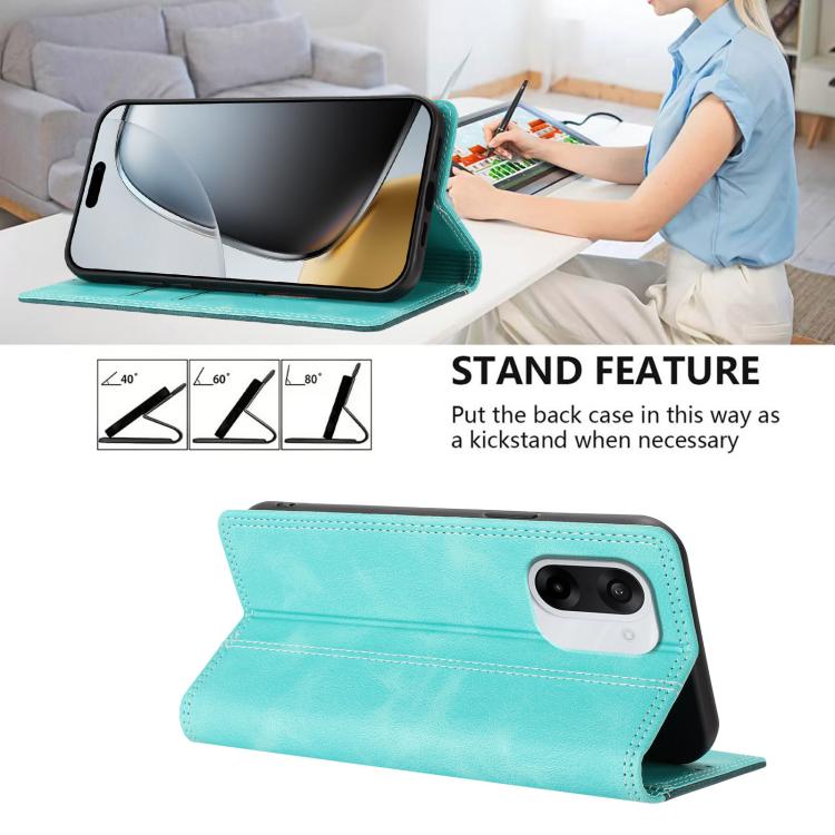 For OnePlus Nord CE5 / Ace 5 Racing Skin Feel Two-tone RFID Blocking Vegan Leather Phone Case